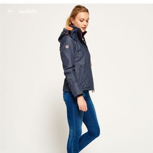 SUPERDRY -Pop Zip Hooded Arctic SD-Windcheater Jacket